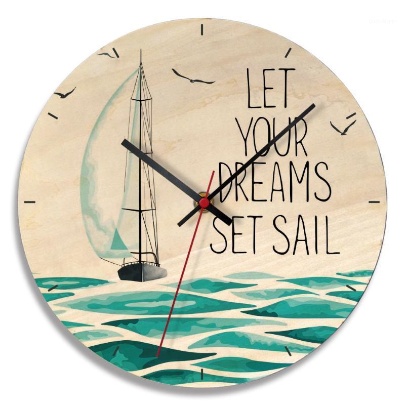 

Animal Wooden Round Shaped Wall Clock Kids Room Decor Silent Quartz Wall Clock Nursery Baby Shower Gift Home Decoratio1