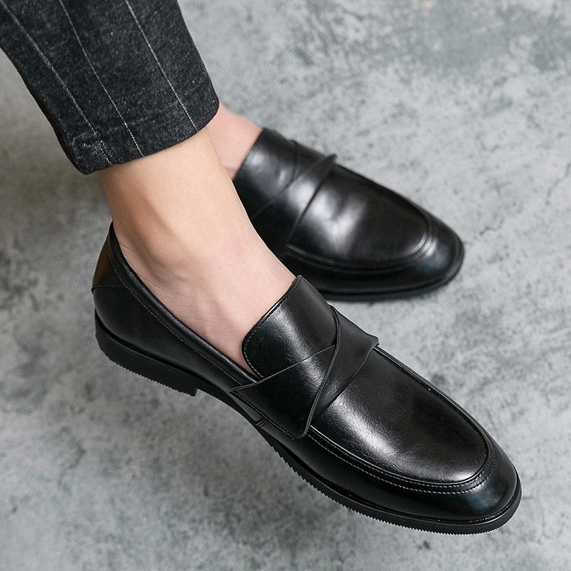 

Loafers Men Shoes Autumn Sneakers for Men slip on Fashion black Casual Sneakers breathable Trend moccasins Mens boats Shoes #e32o