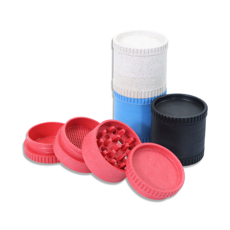 

4 Layers Grinders Herb Tobacco Spice Crusher bag 56mm Biodegradable Plastic Grinder Dry Herb Smasher