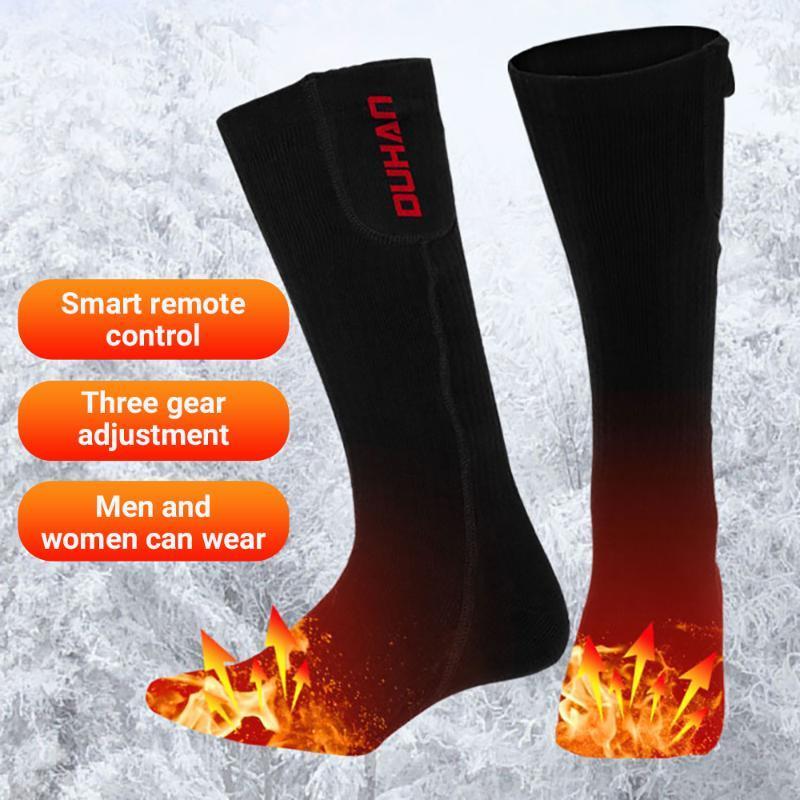 

DUHAN Winter Heating Motorcycle Socks Heated Sock USB Electric Motorcycle Boots Heating Socks Infrared Heated Boots Skiing Sock1