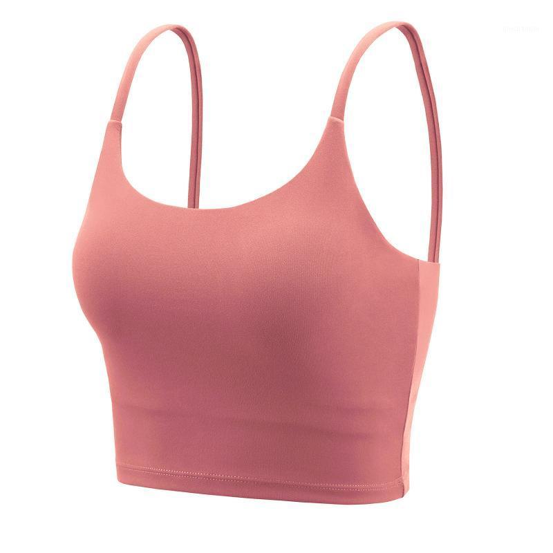 

YiZYiF Soft Padded Workout Gym Sports Bras Top Women Anti-sweat Naked Feel Athletic Brassiere Fitness Breathable Yoga Vest1, Black