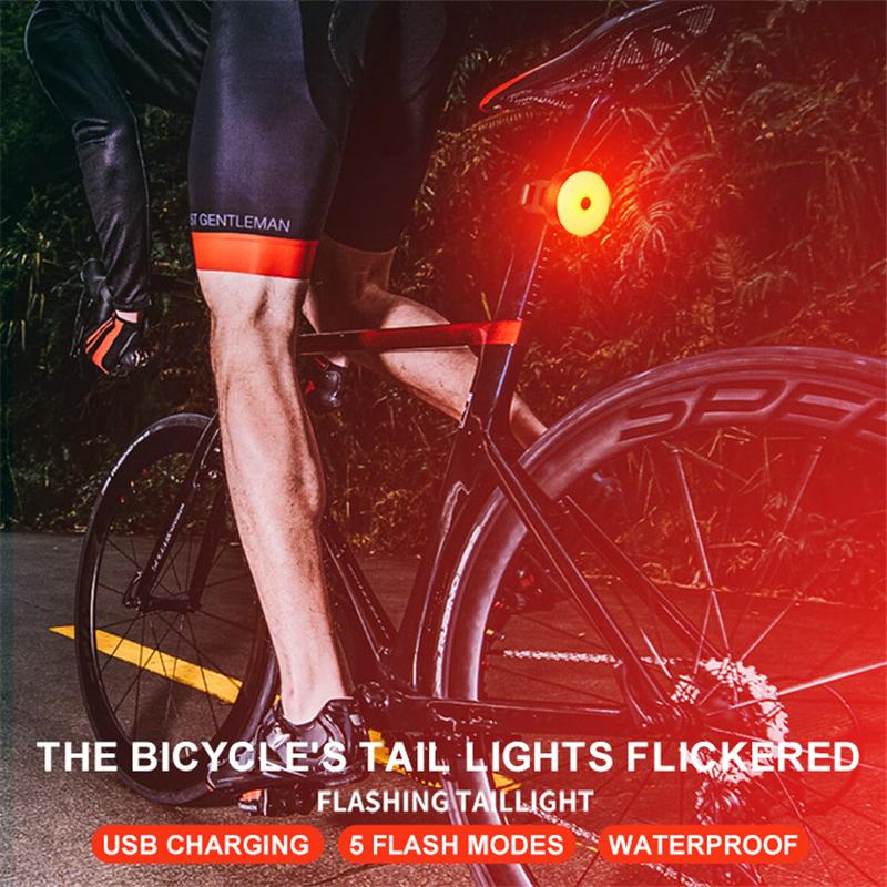 

Bike Tail Light Rechargeable LED USB Mountain Road BikeTaillight Bike Cycling Light Rear Tail Lamp Bicycle