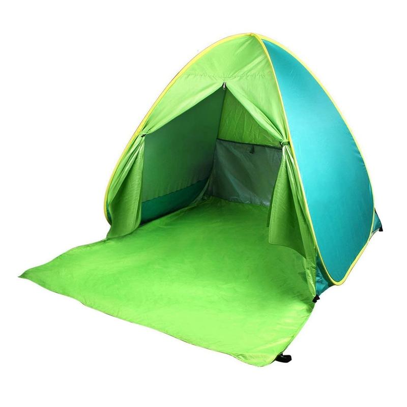 

Beach Tent UPF 50+ Automatic Sun Shelter Umbrella Outdoor Sun Shade for Camping Fishing Beach Fit 2-3 Person