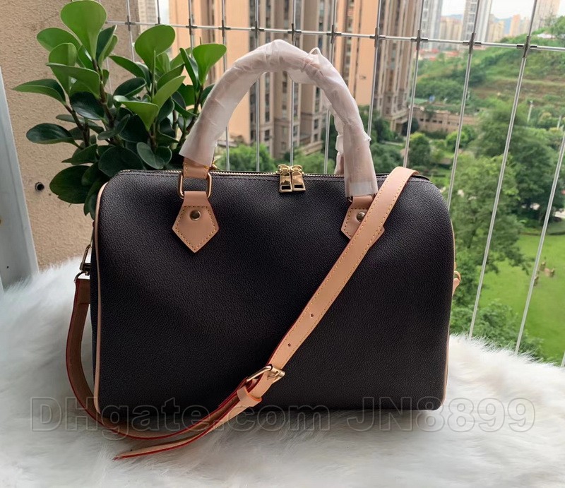 

Hot Sale Women Messenger Travel bag Classic Style Fashion Bags Shoulder Bags Lady Totes Handbags 30cm With key lock Dust Bag, White grid