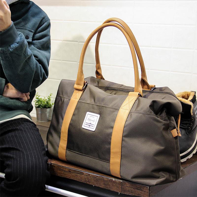 

Xiao.p Fashion Men's High Quality Men's Travelling Bag Large Capacity Handbag Short Trip Business Bag Outdoor Sports, Khaki