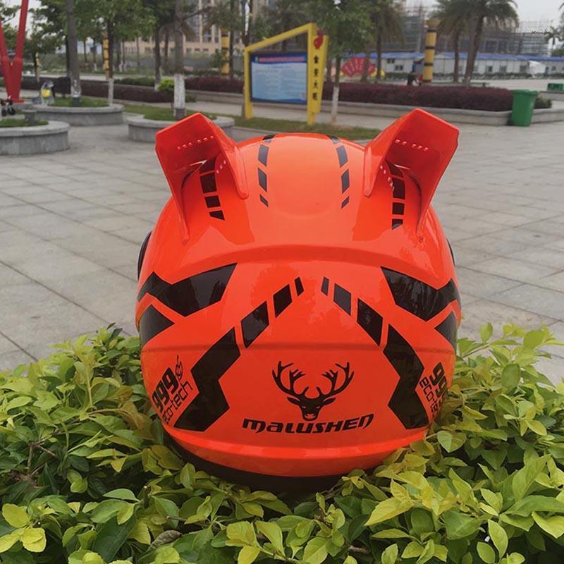 

Full face helmet Motorcycle helmet off road casque motorbike casco professional rally racing with corn Orange1, As pic