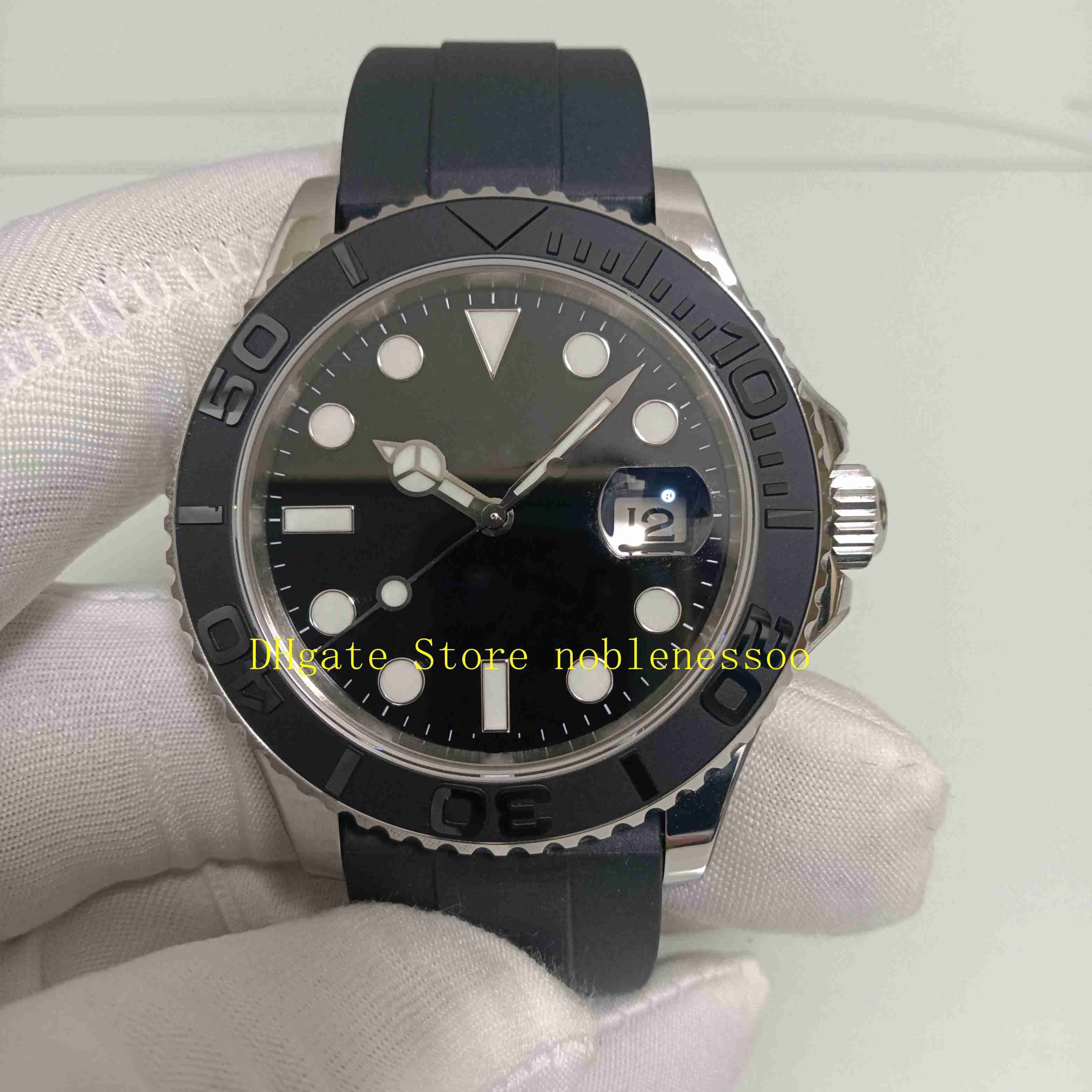 

Real Photo Cal.3235 Watch 904L Steel Men's 42mm 226659 Black Dial Sapphire Glass Oysterflex Rubber Strap Date Sport EW Factory Eta Mens Automatic Mechanical Watches, 01