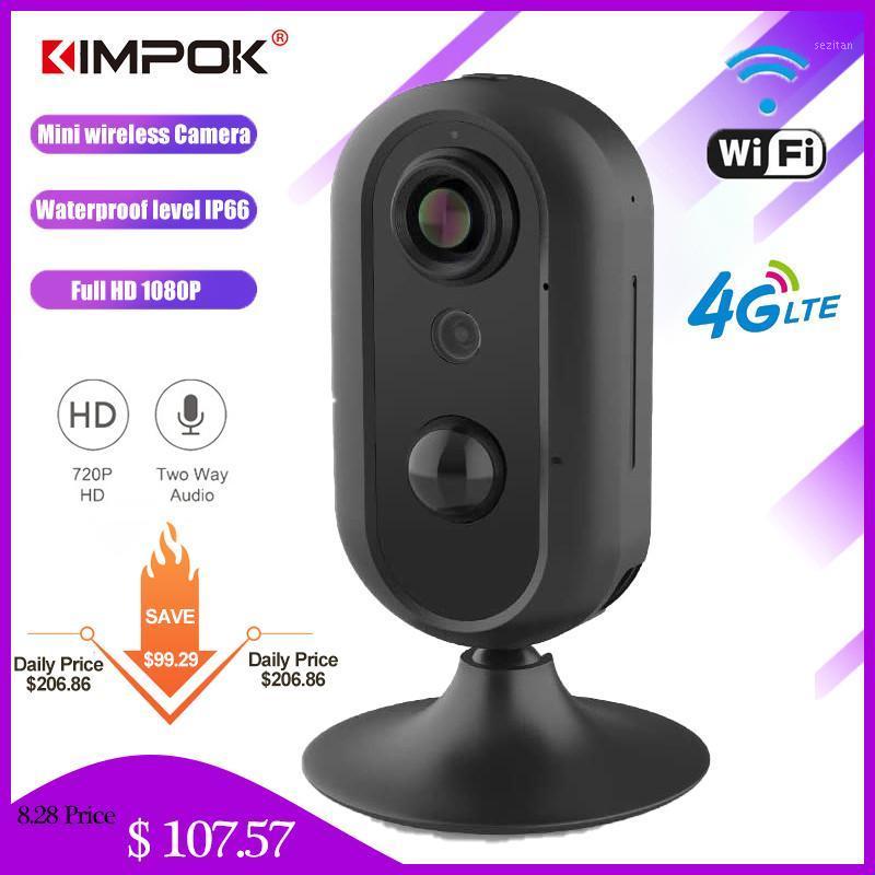 

KIMPOK 4G SIM Card IP Camera 720P HD Wireless WIFI Outdoor Security Camera CCTV Metal P2P Onvif Two Way Audio Cam1