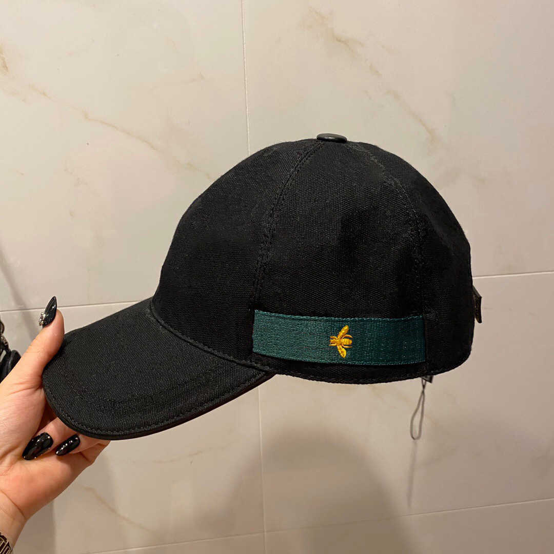 

Classic top quality hat with box dust bag black brown blue pink white letter canvas featuring men baseball cap fashion women sun bucket hats