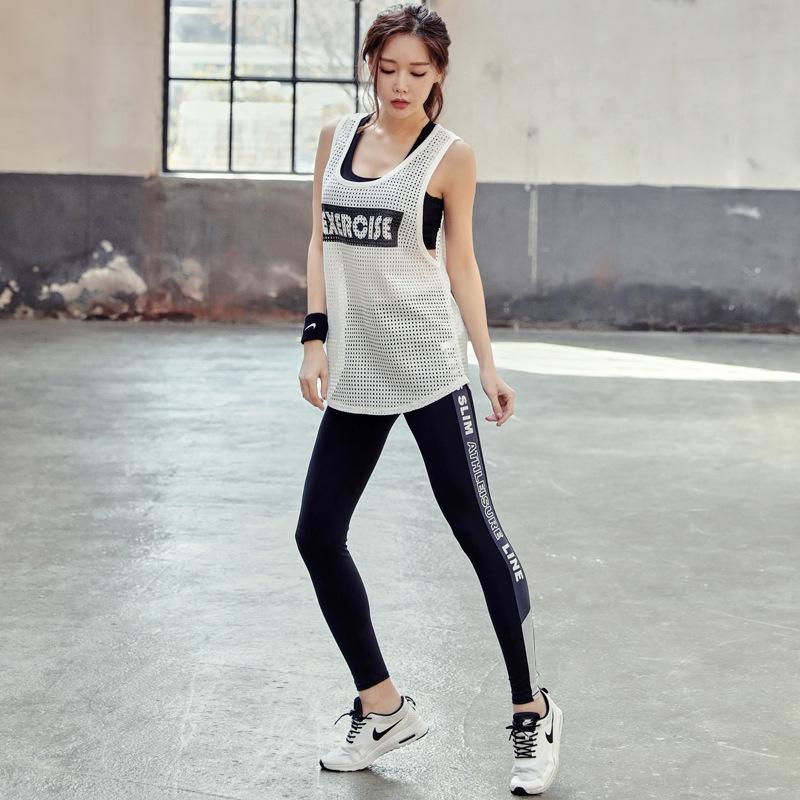 

3 Pcs Workout Clothes For Women Yoga Set top bra Leggings Women Tracksuit Gym Clothing Fitness Sport Suit Running Sportswear