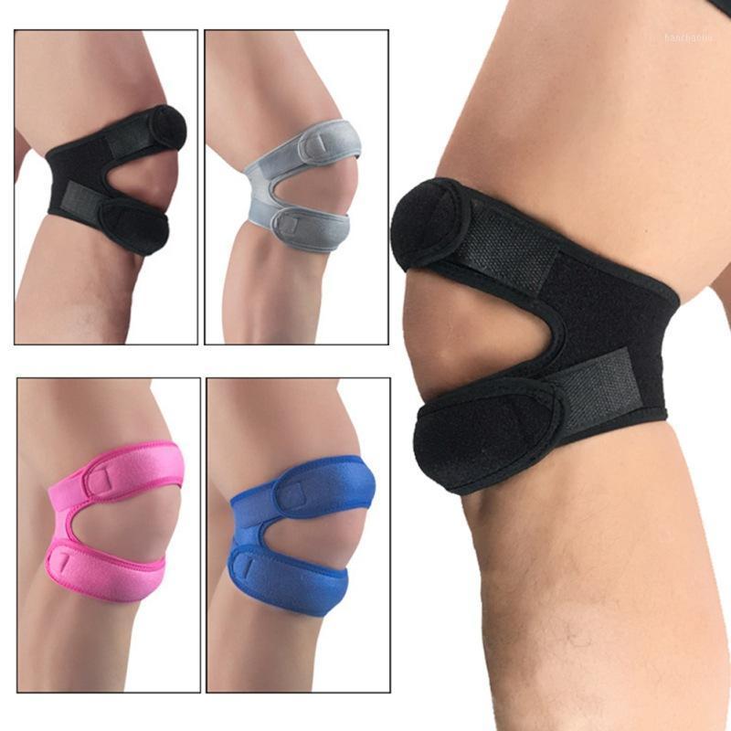 

1PCS Sports Kneepads Double Patellar Knee Patella Tendon Support Strap Brace Pads Protector Open Knee Wrap Strap Band Fitness1