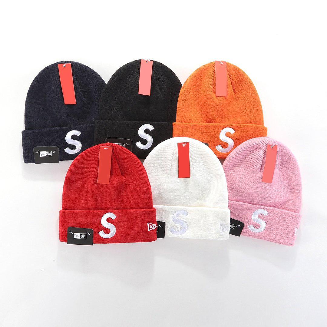 

2020 mens and women caps classic street warm winter hat Couple models Adjustable length after cap Fashion all-match six color for men caps, Pink