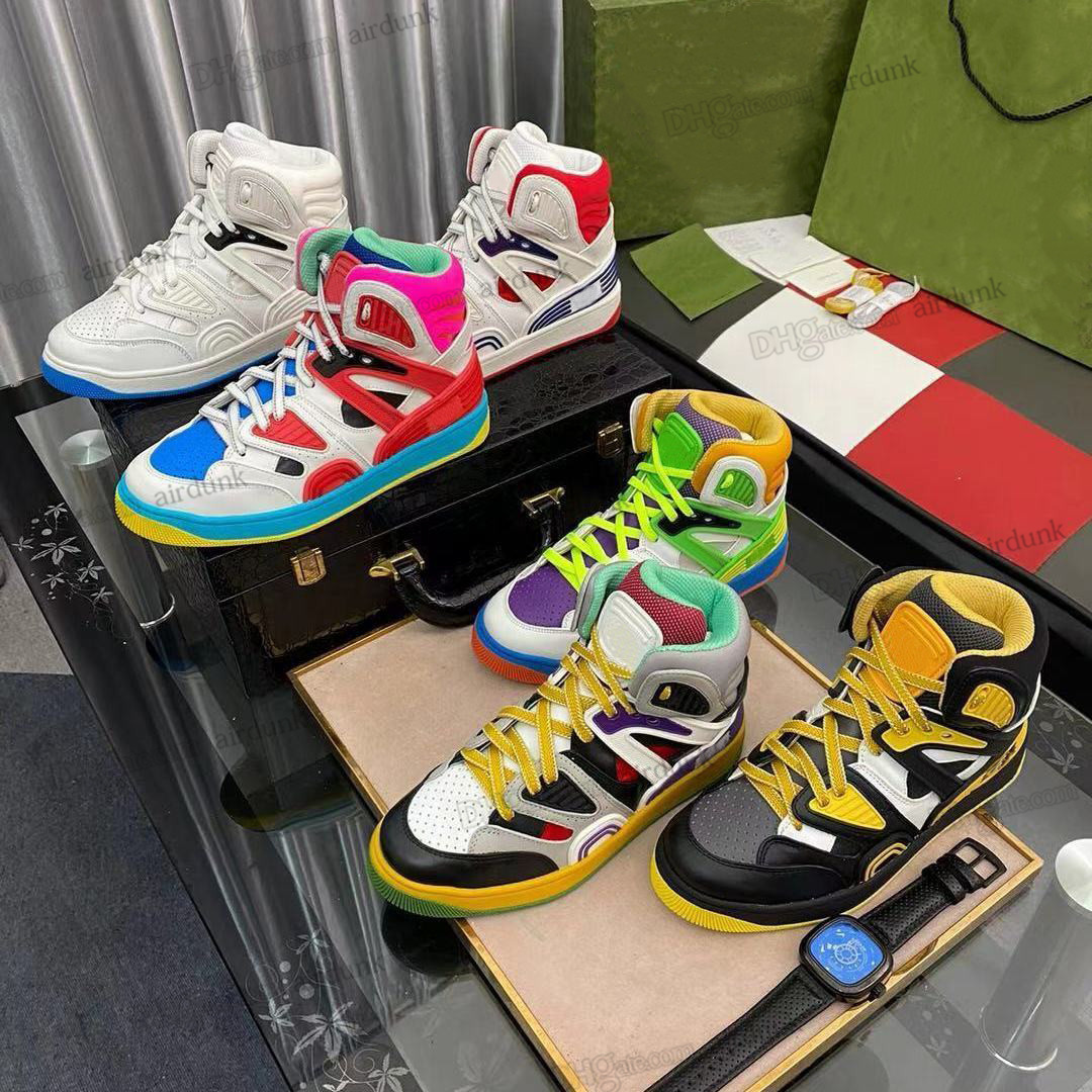 

2022 Men women Demetra casual sport sneakers Basketball shoes high top fashion mens woman rubber baskets sole sneaker designers couples trainers runners size 35-45, Shoes box