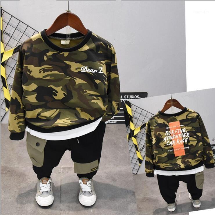 

Autumn Boys Clothing Set Camouflage Baby boy Children long Sleeve T-shirt and pants 2 pcs Kids Clothes Sport Suits for 2-7Year1, 2pcs set