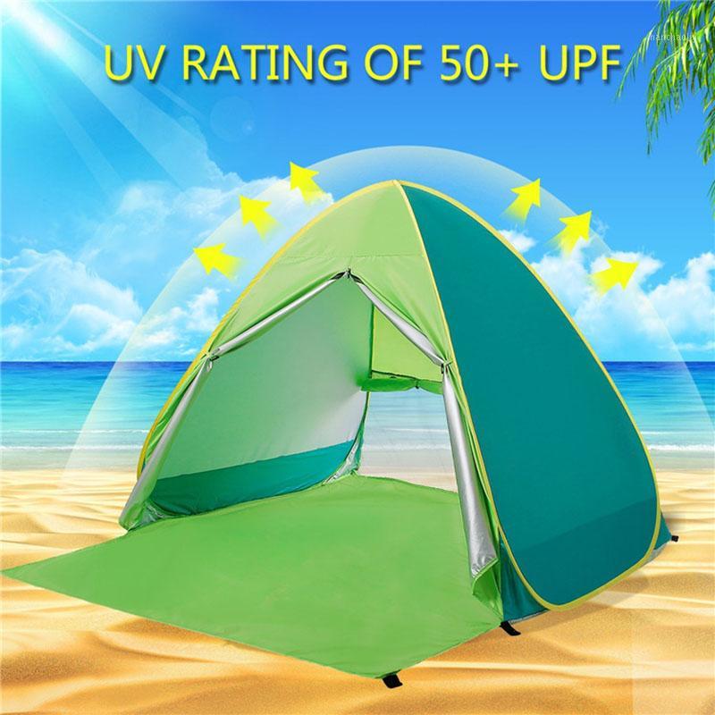 

amping Beach Tent Up Automatic Open Ultralight Tourist Fish UV Sun Protection Shade Tent Hiking Beach Tents Awning XA242G1