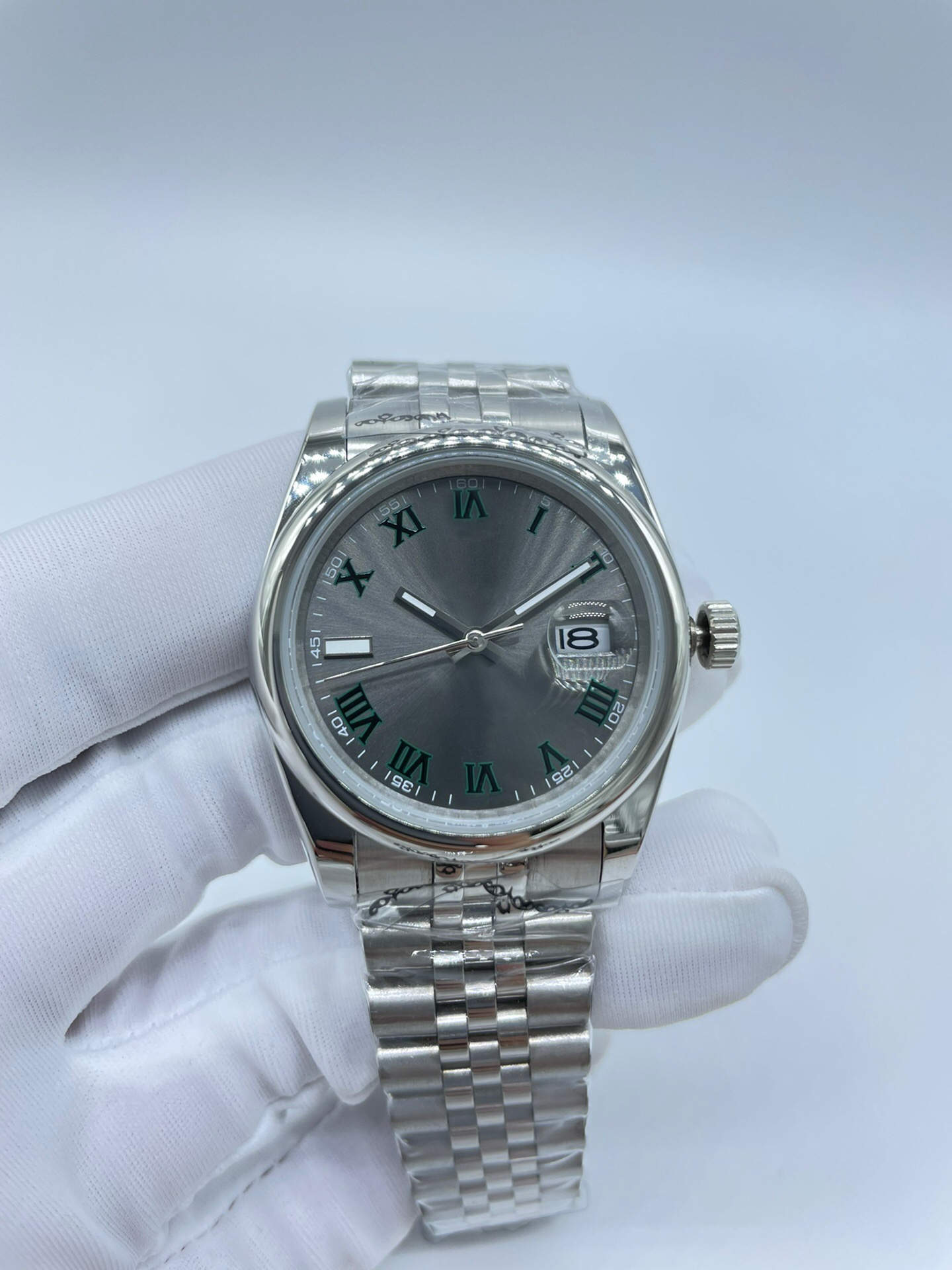 

36mm Watch Automatic Mechanical Women's Watch Silver Jubilee Stainless Steel Strap Datejust Ladies Wristwatches Mens Woman Watches, Sapphire glass