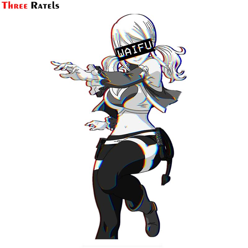 

Three Ratels FC444 Lucy Waifu Cartoon 3D Stickers for Car MacbDecalook Anime