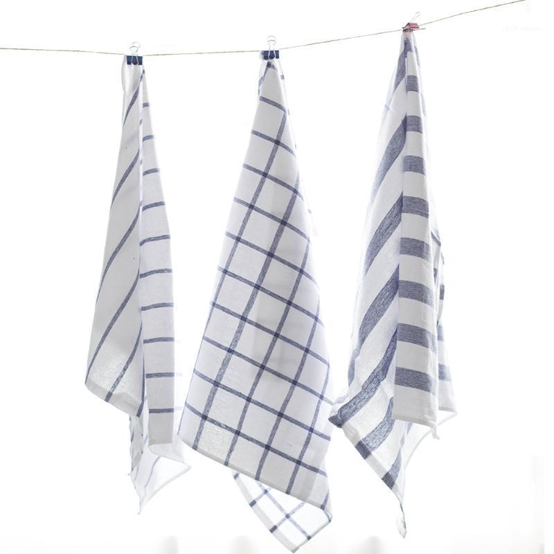 

Blue and White kitchen towel cotton scouring pad kitchen napkin 60x45cm 3pcs1