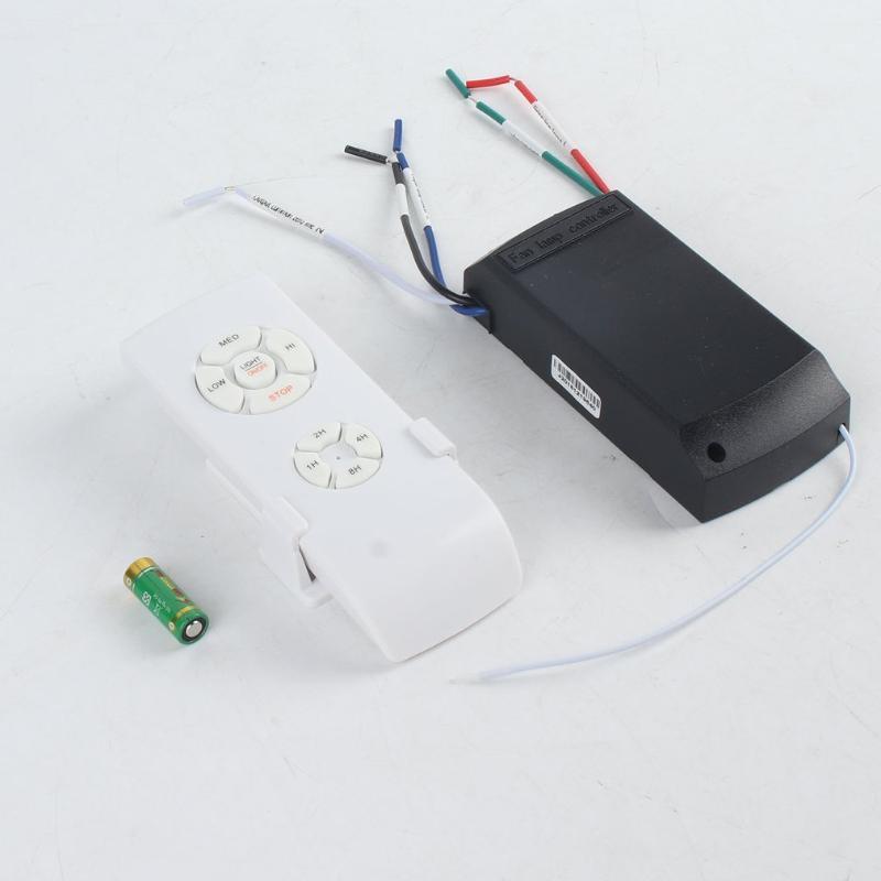 

Universal Ceiling Fan Lamp Remote Control Kit 110-240V Timing Wireless Control Switch Adjusted Wind Speed Transmitter Receiver1
