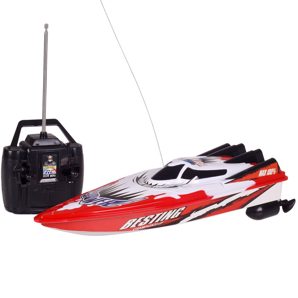 

RC Racing Boat Radio Remote Control Dual Motor Speed Boat High-speed Strong Power System Fluid Type Design Kids Outdoor Toy, Red