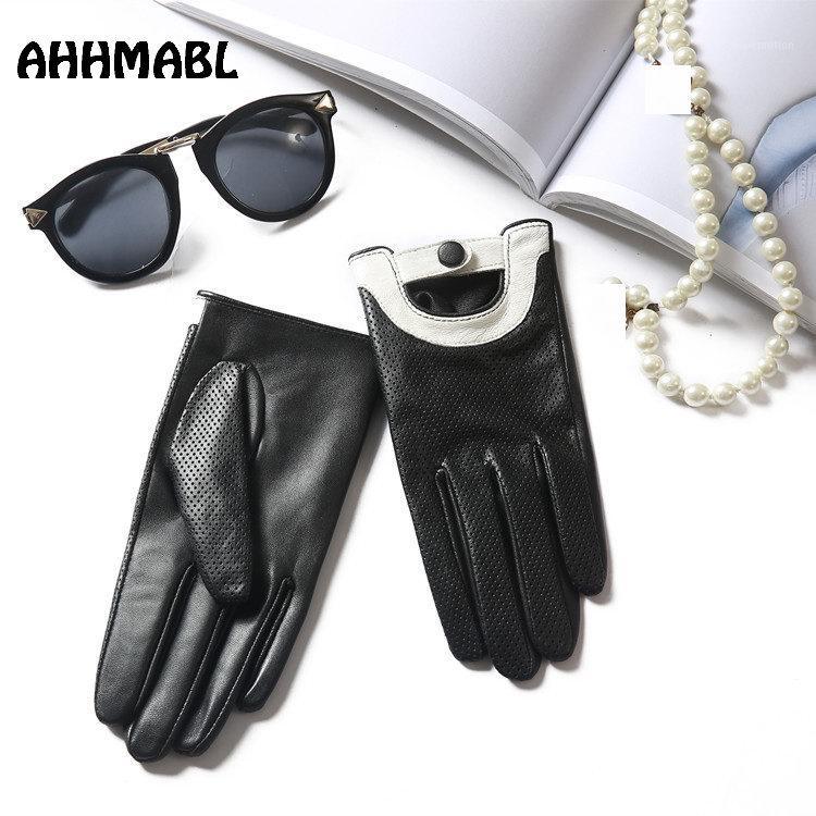 

High Quality Elegant Women Leather Gloves Genuine Lambskin Leather Short Design Spring Winter Hot Trendy Female Glove G5761