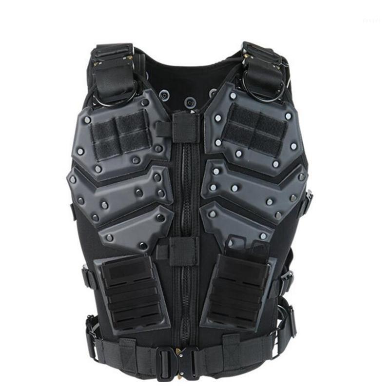 

Tactical Vest Molle Outdoor Game Clothing Hunting Vest Combat Body Armor with 5.56 Magazine Pouches1, Black