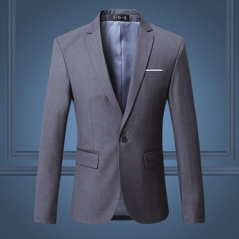 

Men's Suits & Blazers (10 Colors) 2022 Suit Jacket Large Size 6XL Slim Solid Color Jacket, Fashion Business Banquet Wedding S-6XL, White;black