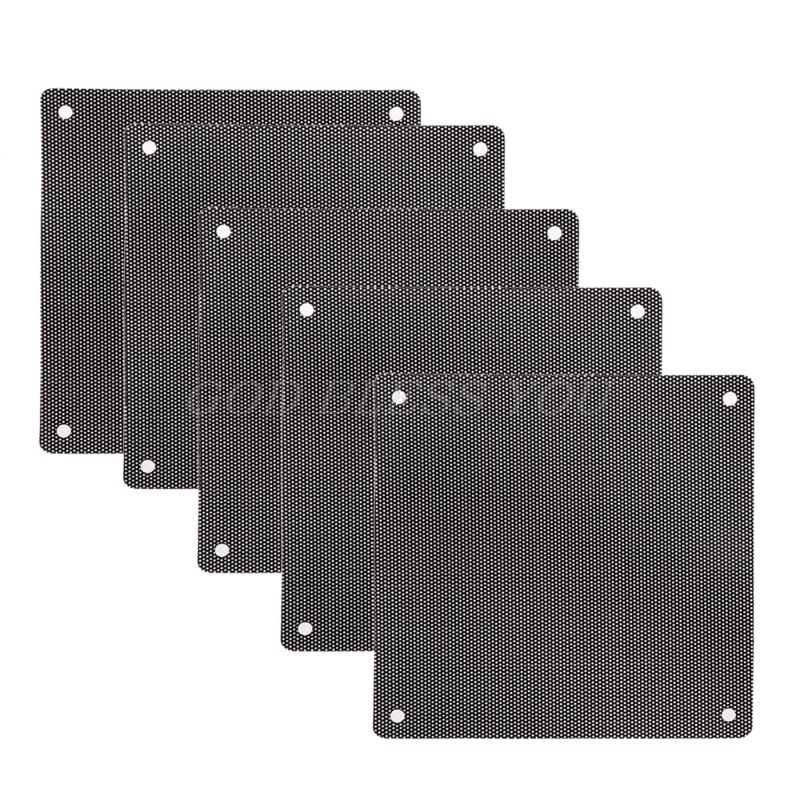 

5Pc Computer Mesh PVC Case Fan Dust Filter Dustproof Cover Chassis Dust Cover 12cm x 12cm Drop Shipping