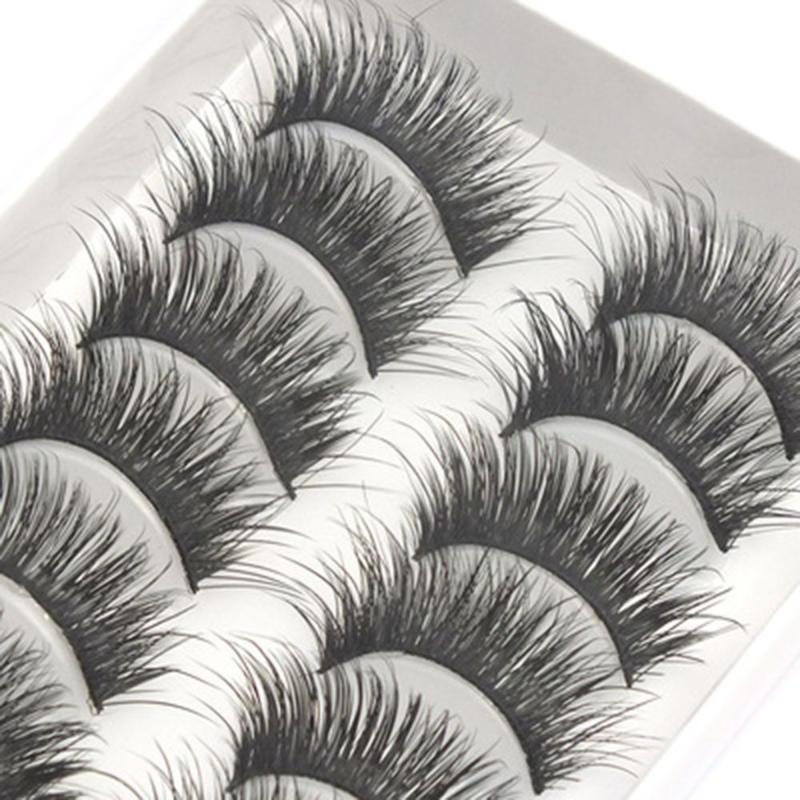 

10 Pair Mink Lashes 3D False Eyelashes Long Lasting Lashes Natural and Lightweight Eyelashes Makeup Tools