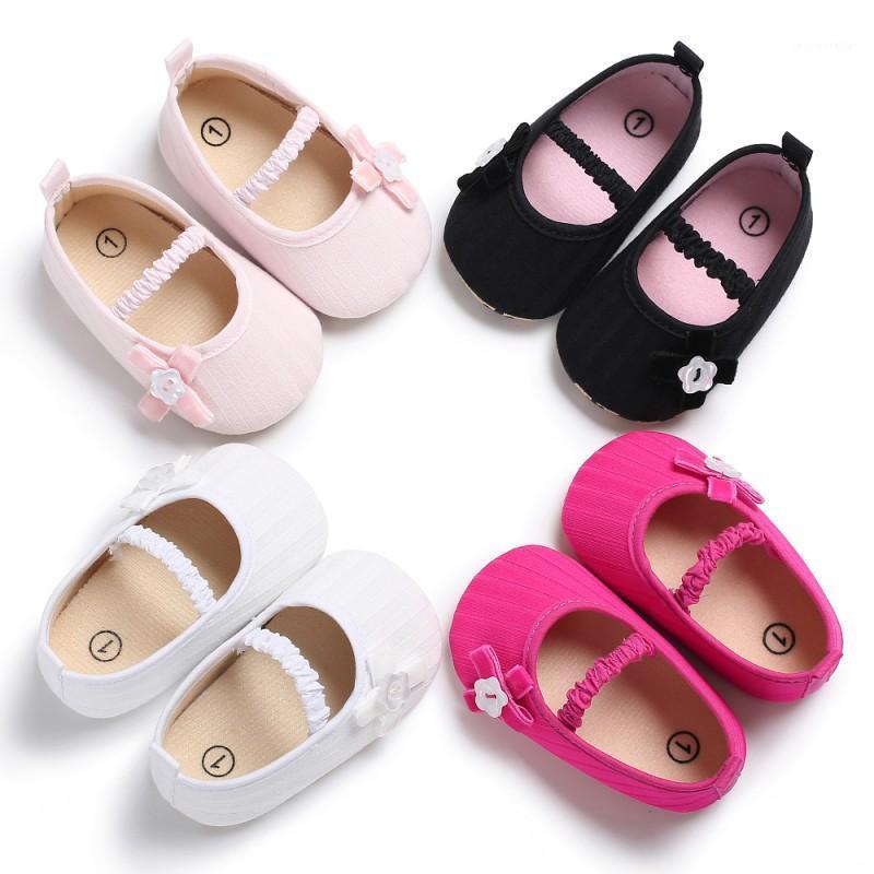 

2020 Spring/Autumn Fashion Infant Baby Shoe Cute Girls Shallow Sole Toddler Crib Little Bow Soft Canvas Slip-On Footwear S21, Qp