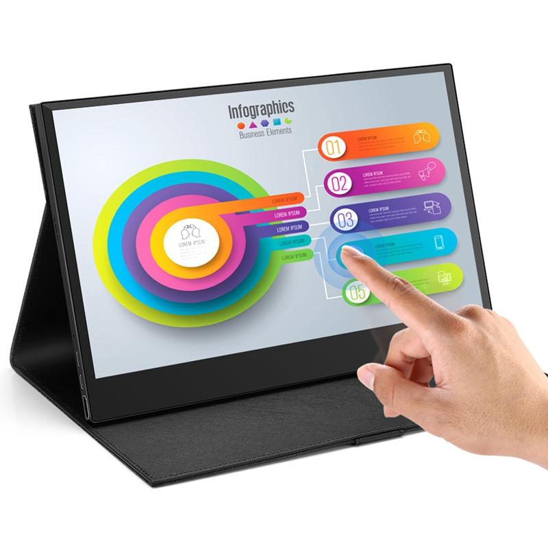 

EM13L 13.3 Inch Portable PC Type USB C Gaming Contact Monitor 1920X1080 IPS LCD Sn for Laptop Display for PS4
