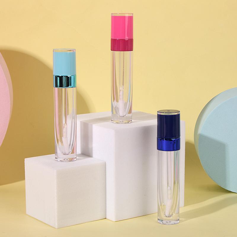 

5 Pcs 8ml Empty Lip Gloss Tube Clear Lip glaze Bottle with Rubber Stopper Women Girls DIY Refillable Makeup Cosmetics Bottle
