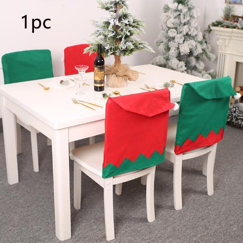 

Soft Decorative Living Room Slipcover Chair Cover Hat Christmas Seat Back Elf Dinner Household Hotel Kitchen Non-woven Fabric1