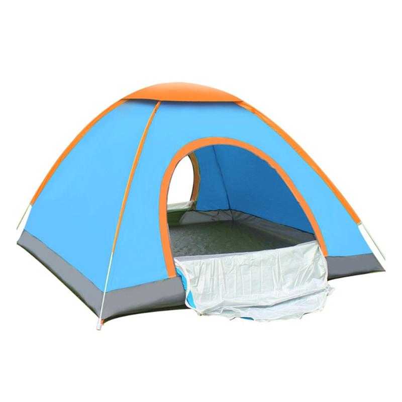 

Outdoor Lazy Tents Portable 3-4 Person Automatic Tent Fast Folding Waterproof Anti-UV Hand Throwing Tent Beach Camping