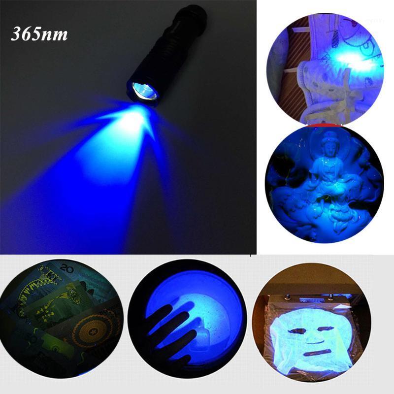 

Powerful UV Led lamp 365nm 395nm Purple Torch Light Ultra Violet Ultraviolet Blacklight for Money Checker Battery1