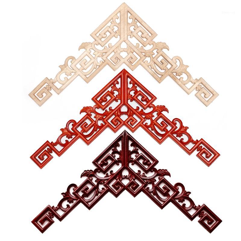

Chinese ceiling background wall Liangtou mouthpiece gun angle European decal decoration flower piece Home Door Decor Crafts1