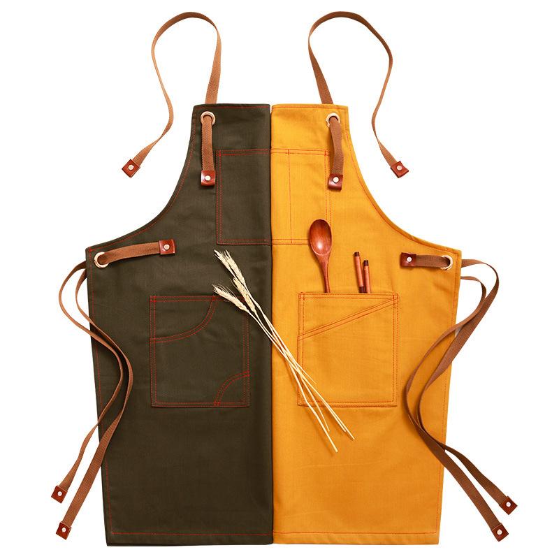 

Deetrust Kitchen Multi-Color Denim BBQ Cleaning Women Apron Cooking Bartender Man Cowboy Chef Pinafore Delantal Waiter Tablier