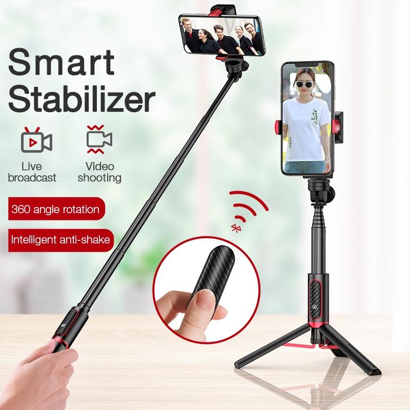 

4 in 1 Stabilizer Selfie Stick Video Vlog -Shake Stable Tripod Bluetooth 360 Rotate Gimbal Live Device Sports Handheld