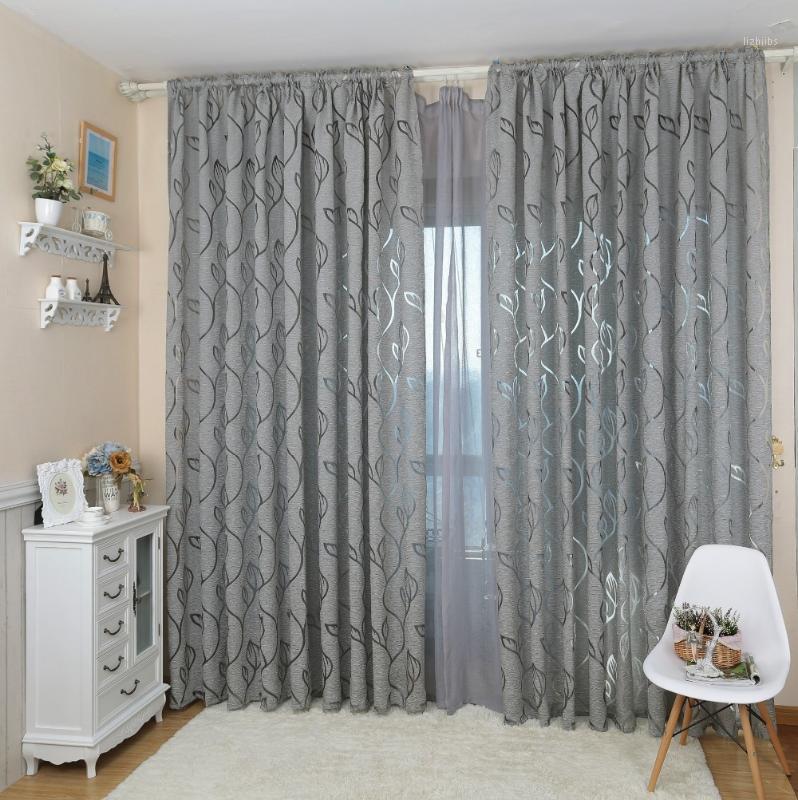 

Modern decorative curtains jacquard gray curtains window curtain for bedroom window blind1, As pic