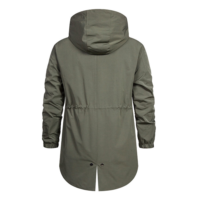 

2021 Arrival New Spring with Hoodie Quality Coat, Male Fashion Jacket Size M- KQ2Z, Army green.
