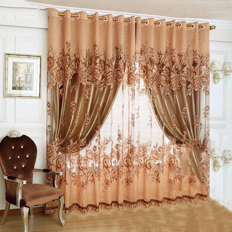 

New European Design Purple Coffee Curtain Kitchen 3d Curtains Multicolored Nice Curtain for Living Room Fabrics1