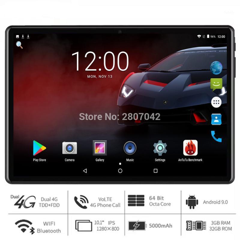

2020 Newest Tablet PC 10 Inch Android 9.0 Octa Core 3GB + 32GB ROM 4G FDD LTE Dual SIM 2.5D Glass Screen WiFi Bluetooth GPS1, Black