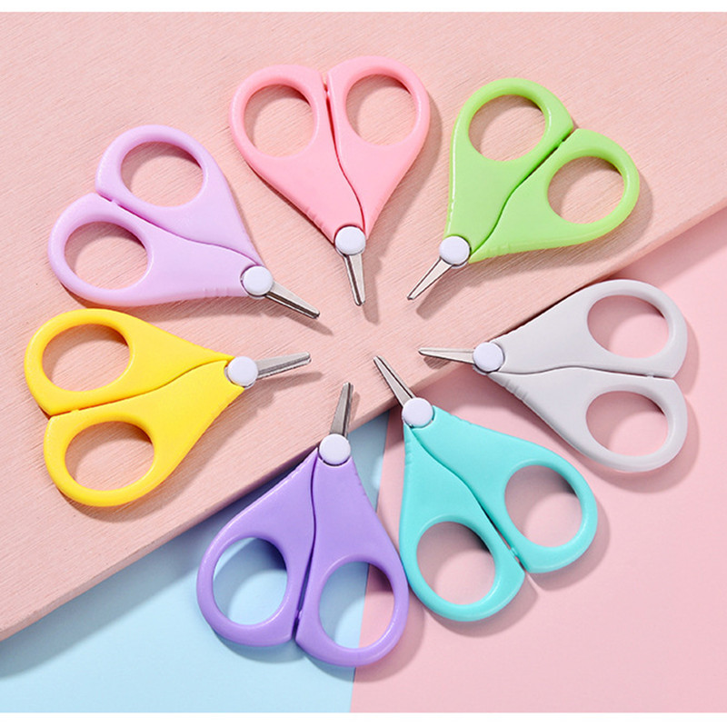 

1Pc Baby Stainless Steel Safety Nail Clippers Scissors Cutter For Newborn Convenient Random Color Baby Kids Child Gifts