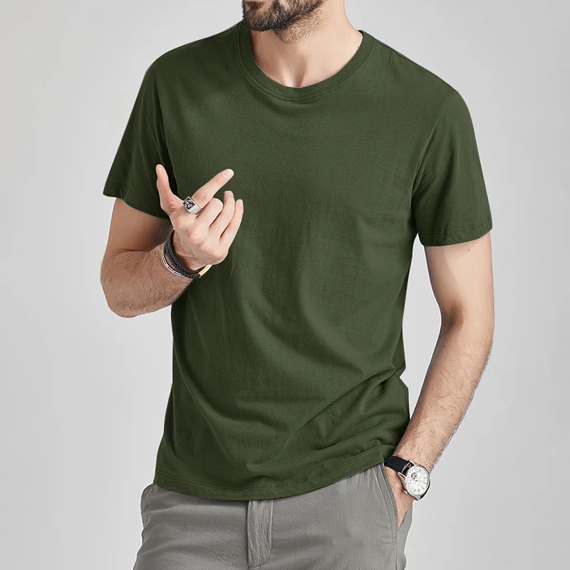 Summer T-Shirts Male Men Tshirts Cotton Cool Short Tee Shirt Women Plain Solid Tees Top Female Red Tee Men O-Neck Plus Size 4XL