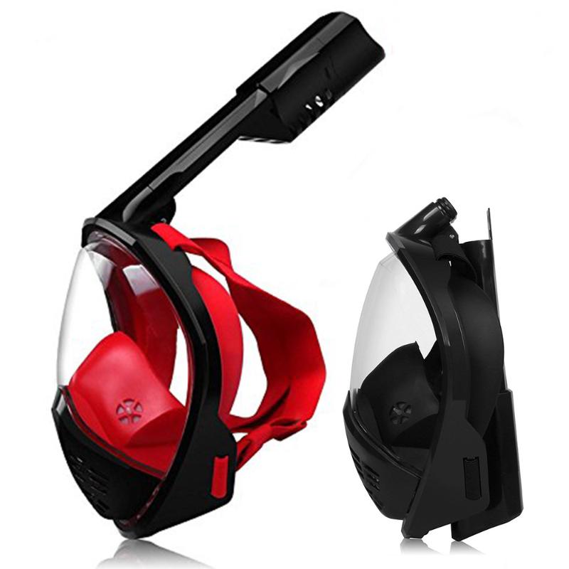 

Silicone full dry diving mask ocean foldable snorkeling mask swimming