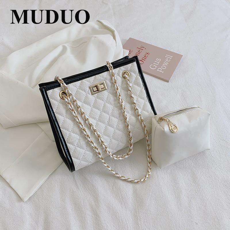 

Fashion Quality PU Leather Large Bags For Women High Capacity Crossbody Shoulder HandbagTravel Cross Body Bag Lattice Totes Bag, Black