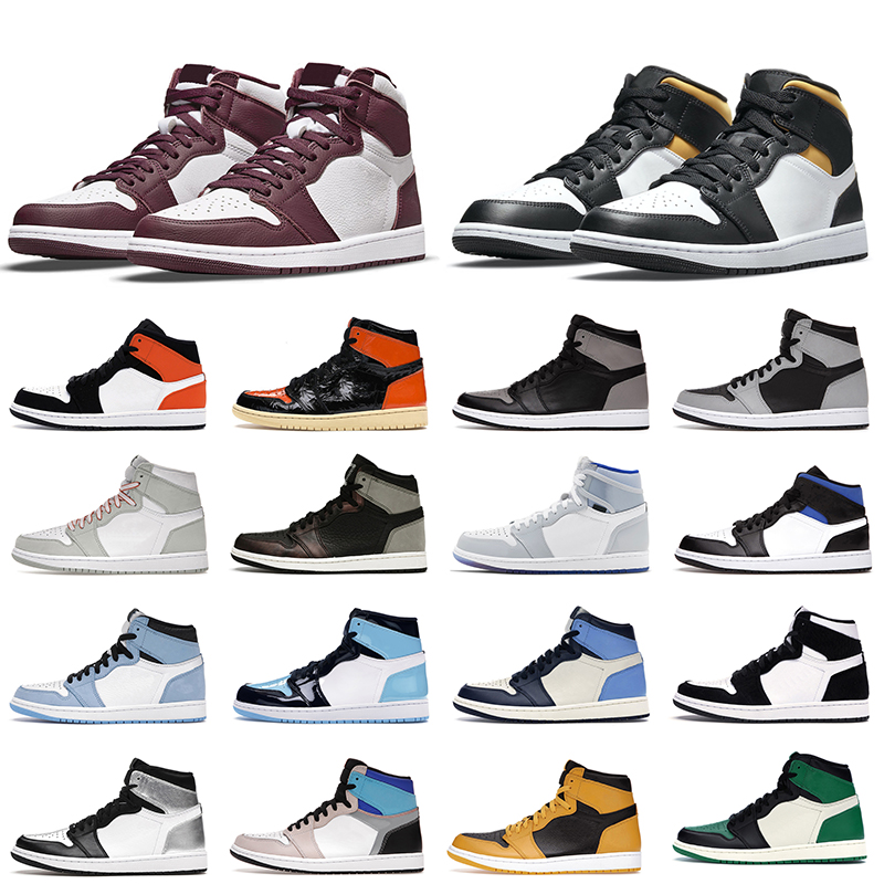 

2022 Newest Jumpman 1 1s Basketball shoes Men Women Bred Bordeaux Shadow Bred Toe Digital Pink Mens Womens Outdoor Sports Trainers Sneakers, Court purple