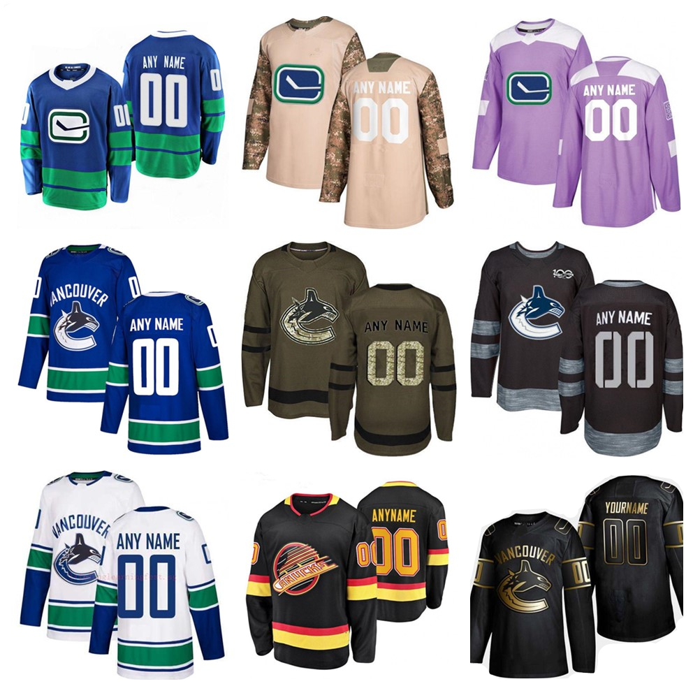 

Customization News Vancouver Canucks hockey jerseys mens a variety of styles with customized hockey jerseys of any number and any name, Colour 1