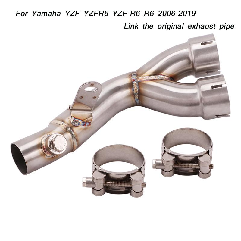 

for r6 YZFR6 Motorcycle Link Original Exhaust Muffler Pipe System 2006 2007 2008 2009 2010 2011 2012 2013-2020