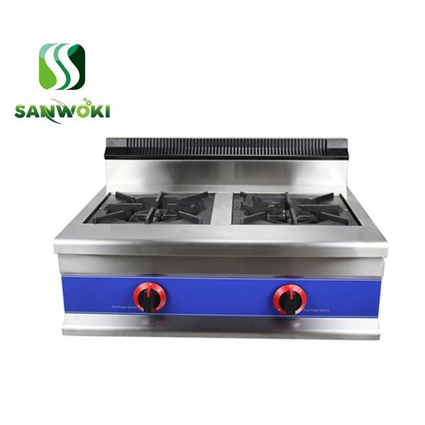 

Horizontal LPG gas/Natural gas heater furnace gas cooker stove commercial double burners Stainless Steel burning fire